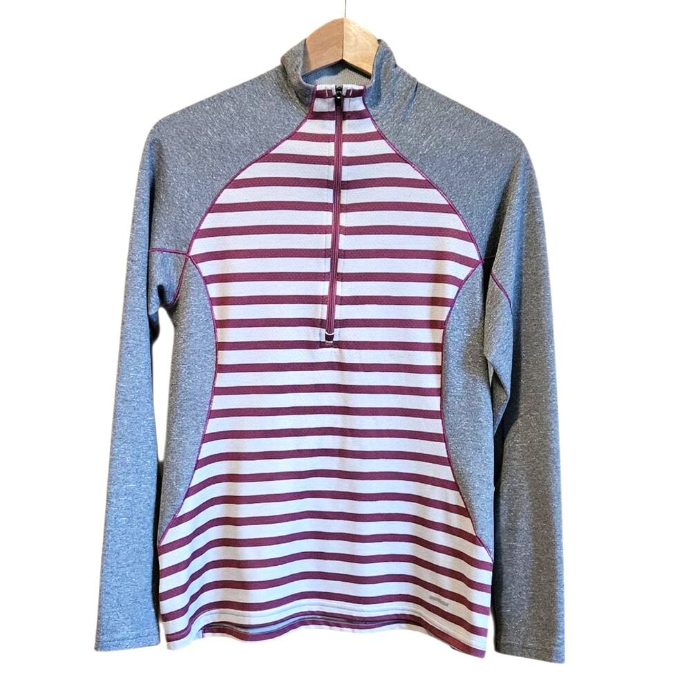 Patagonia Capilene 3 Midweight Zip Neck Shirt Grey Purple Women's Medium